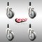 Service Caster 4 Inch 316SS Thermoplastic Rubber Swivel 7/8 Inch Expanding Stem Caster Set SCC-SS316EX20S414-TPRB-78-4 - alternate 3